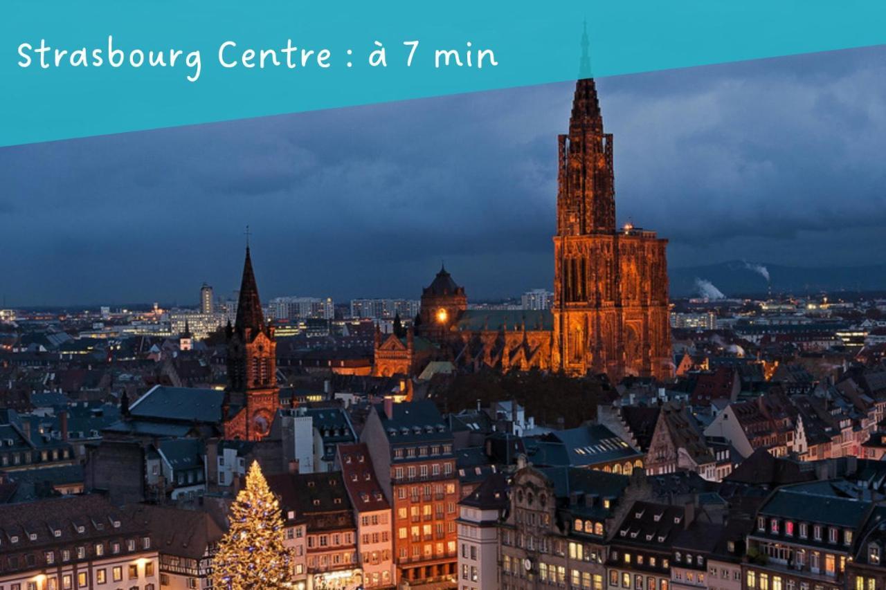 希尔蒂盖姆Vieux Schilik / Parking / Tram / Parlement / Proche Strasbourg Centre公寓 外观 照片